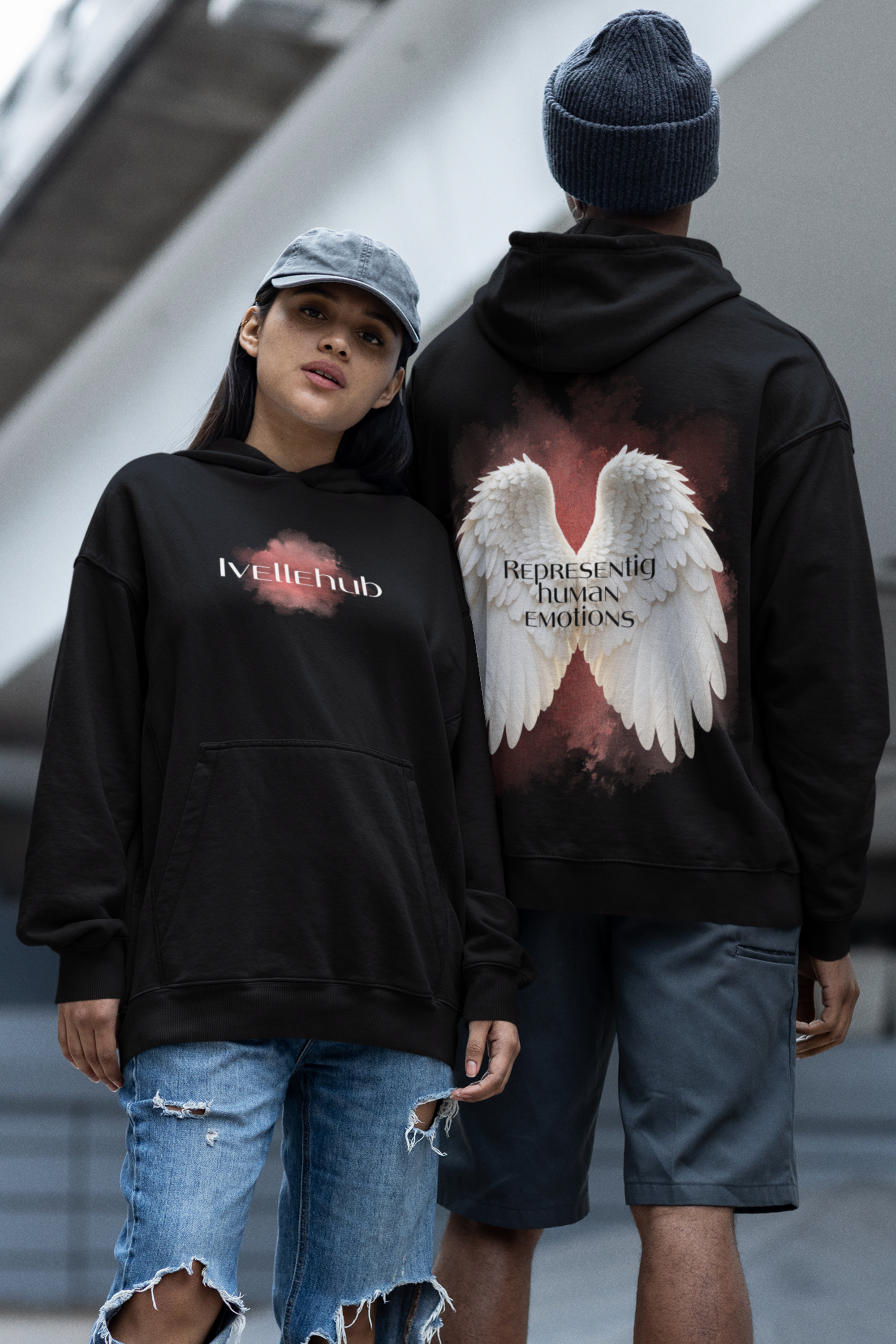 Ivellehub's Angel Hoodie